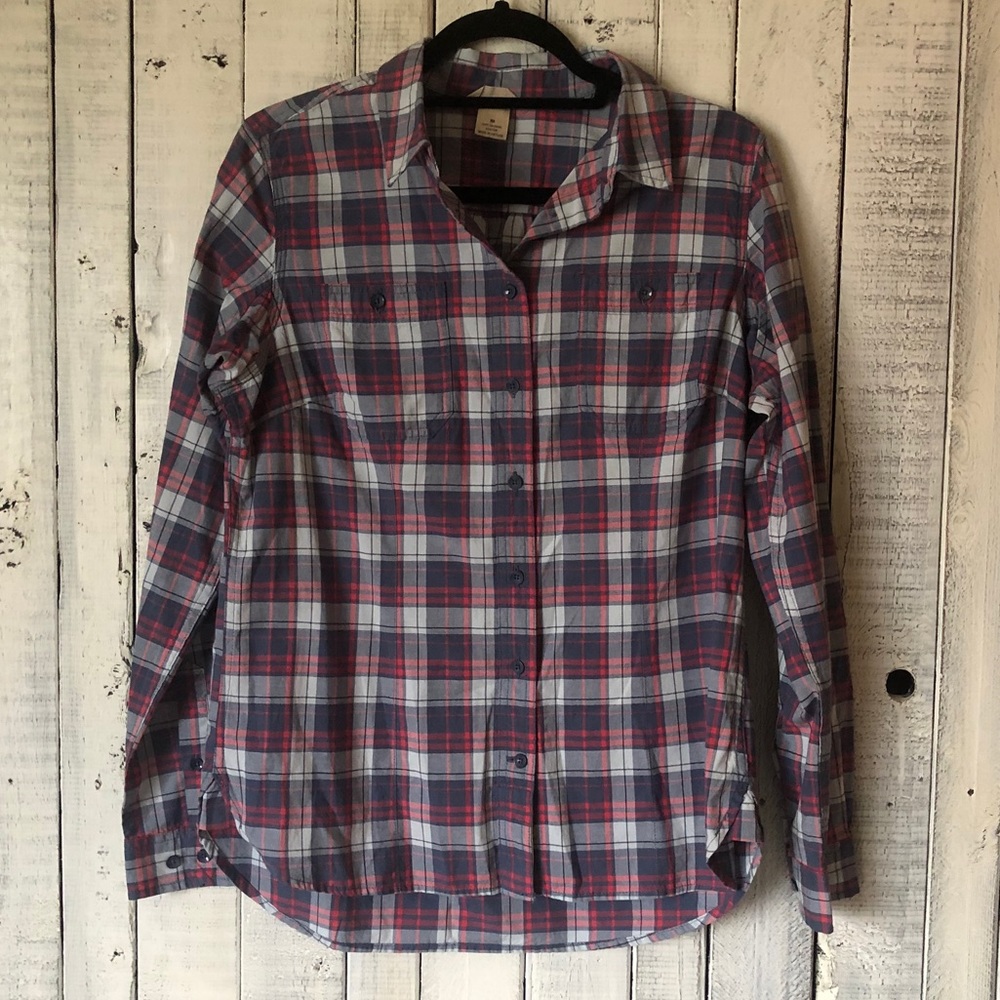 Duluth Blue Plaid Performance Button Down Shirt